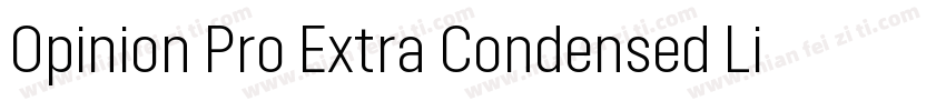 Opinion Pro Extra Condensed Light字体转换